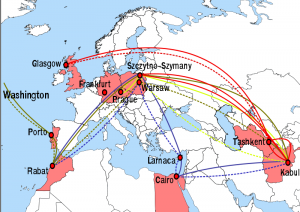 The alleged routes and prisons where the US conducted the "extraorindary rendition" of suspected terrorists.