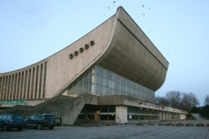 The Vilnius Concert and Sport Palace was built by the 1971 in the middle of the former cemetery. Photo by Nathan Greenhalgh.