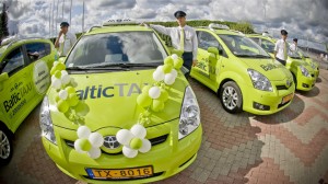 Latvian police allege that Baltic Taxi's competitor Rigas Transporta Sabiedrība isn't above using violence to intimidate the new company. Photo courtesy of Baltic Taxi.
