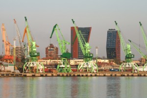 The expansion of Russian port capacity has already reduced traffic at Lithuania's Klaipėda port, one of the largest in the eastern Baltic Sea region. Photo by Nathan Greenhalgh.