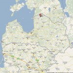 The suspected meteor landed near the northern Latvian town Mazsalaca. Image by Google Maps.