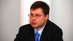 Latvia's international lenders have not publically confirmed Latvian Prime Minister Valdis Dombrovskis' statements that they are displeased with the tax plan. Photo by Aivis Freidenfelds and used courtesy of the State Chancellery.