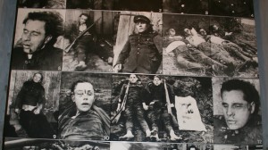 Display of Lithuanian partisans executed by the Soviets. Photo by Nathan Greenhalgh.