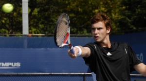 It was close but no cookie for the Latvian tennis star. Photo by Charlie Cowins.