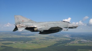 A German F-4 Phantom II conducts air policing in the Baltic airspace. Since March 2004, when the Baltic States joined NATO, alliance nations have policed the airspace over the area on three-month rotation from Lithuania's First Air Base in Šiauliai. Photo used courtesy of NATO.