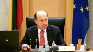 Prime Minister Andrius Kubilius (above) said that health minister Algis Čaplikas should not be prejudged before the investigation is completed.