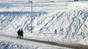 Vilnius, as in Riga and Tallinn, has been covered with several centimeters of snow for weeks. Photo by Nathan Greenhalgh