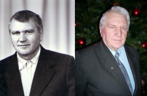 Antanas Terleckas in the 80s (left) and now.