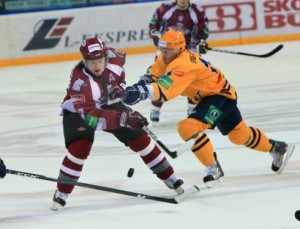 Alexanders Ņiživijs (17) leads by example during another Dinamo Riga great escape. Photo used courtesy of Dinamo Riga.