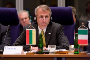 Vygaudas Ušackas previously served as Lithuania's foreign minister from Dec. 2008 to Jan. 2010, when he resigned after President Dalia Grybauskaitė declared she had no confidence in him.