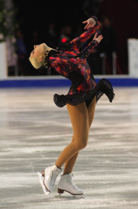 Estonia's Elena Glebova is on again tonight for the women's figure skating free skate.
