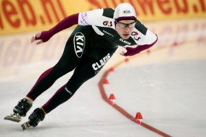 Latvian speed skater Haralds Silovs performed the best of the Baltic Olympic contenders Saturday.