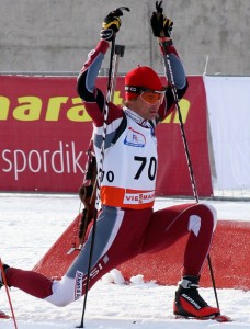 The Baltic states had eight participants in the cross-country/rifle shooting biathlon, the best-performing of which was Latvia's Ilmārs Bricis who came in 14th place. Weather made the course very difficult for anyone starting in the mid-pack. 