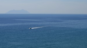 While the Baltic states shiver through February and March, its still t-shirt weather in places like southern Italy, Greece, Cyprus and Turkey. Here a motorboat cruises along the Italian coast near Sperlonga. Photo by Nathan Greenhalgh.