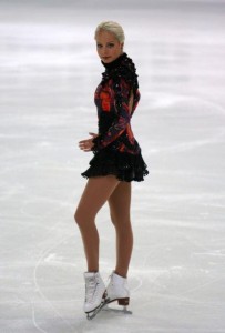 Estonia's Elena Glebova is the sole Baltic figure skater in tonight's women's short competition.
