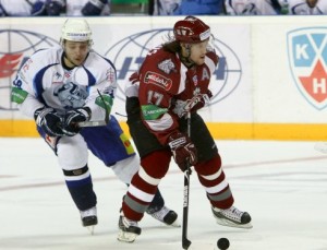 Alexandrs Ņiživijs showed tantalizing form with three goals and an assist to boot. Photo used courtesy of Dinamo Riga.
