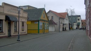 The streets are looking clean in Kėdainiai.