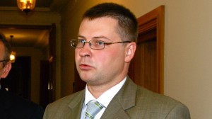 Prime Minister Valdis Dombrovskis rebuffed speculation Wednesday that his government will collapse before the fall elections.